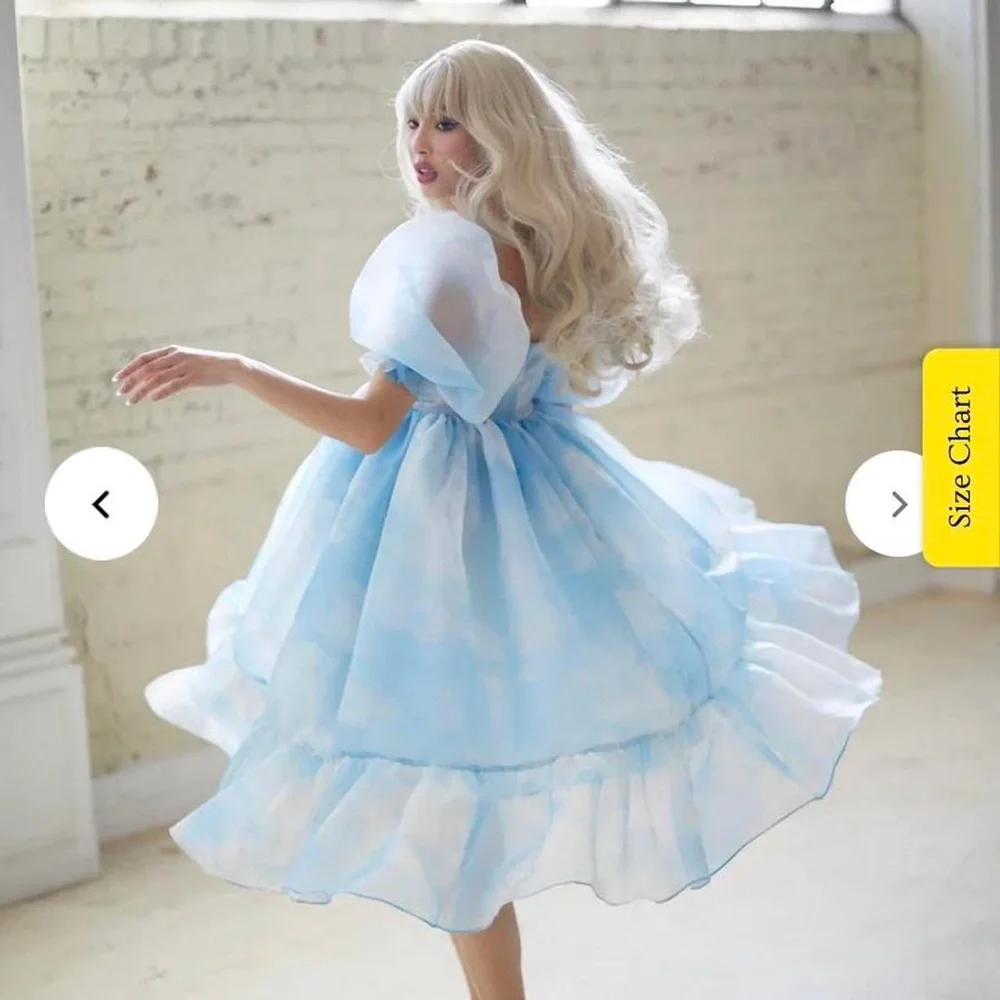 Selkie Cloud French Puff Dress - Picture 2 of 2